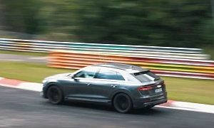 Audi SQ8 Spied at Nurburgring, Sounds Like V8 TDI With Active Sound