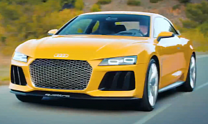 Audi Takes Sport quattro concept for a Drive to Thank Facebook Fans