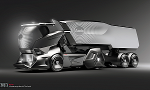 Audi-Themed HMV Concept Makes the Tesla Semi Look Obsolete