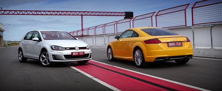Audi TT 2.0 TFSI vs. VW Golf GTI: the MQB Half-Brother Comparison