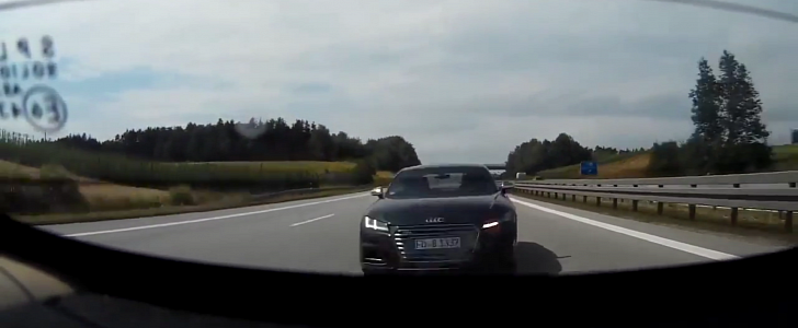Audi TT on Autobahn