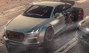 Audi TT RS Half Body Study Looks Like a Cyborg Villain