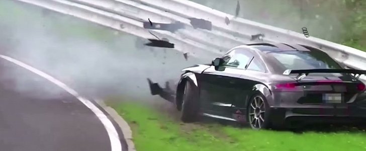 Audi TT RS Has Extreme Nurburgring Crash