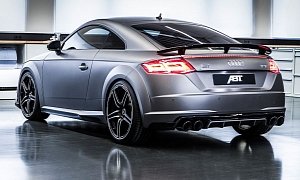 Audi TT Tuned by ABT Has 310 HP, Gunmetal Gray Wrap for Geneva