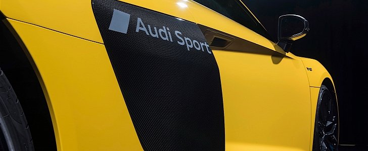 Audi R8 with paint etching