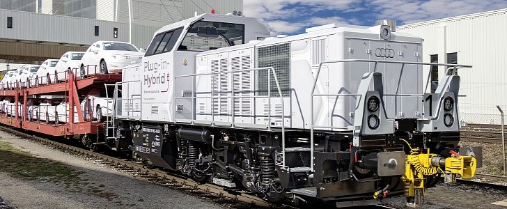 Audi Unveils Plug-in Hybrid Diesel Locomotive to Be Used in Ingolstadt