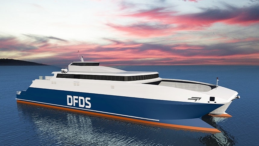 Incat will build an electric ferry for DFDS