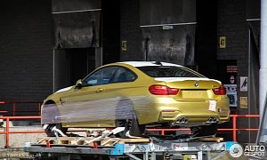 Austin Yellow BMW M4 Coupe Spotted Ready for Delivery