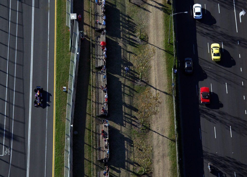 Mark Webber racing in Australia last year