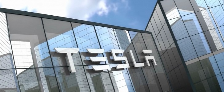Tesla Building Shot