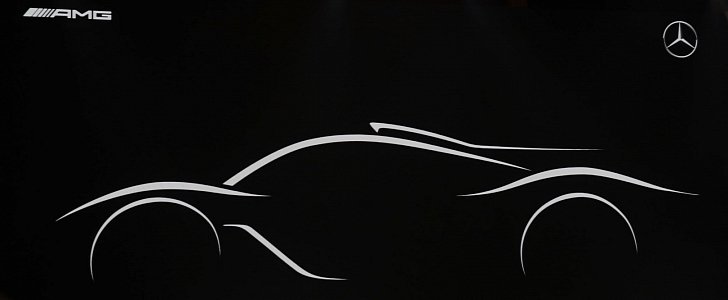 Sketch of Mercedes-AMG Hypercar revealed at 2016 Paris Motor Show