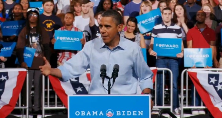 Barack Obama during a recent speech