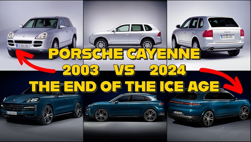 Porsche Cayenne 2003 vs 2004 (composite)