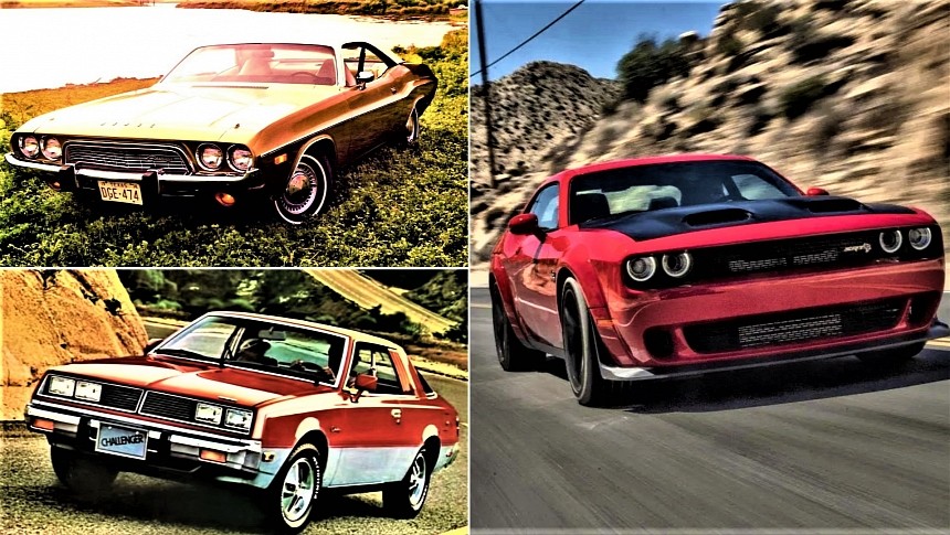 Evolution of the Dodge Challenger generations