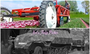Automated Tulip Tractor Reminds Us of German Halftracks