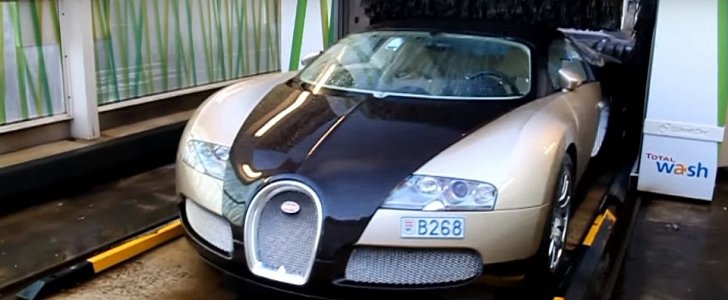 Automatic Car Wash Stuck on Bugatti Veyron
