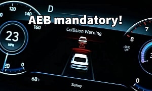 Automatic Emergency Braking Tech To Become Mandatory on New Cars Sold in the US From 2029