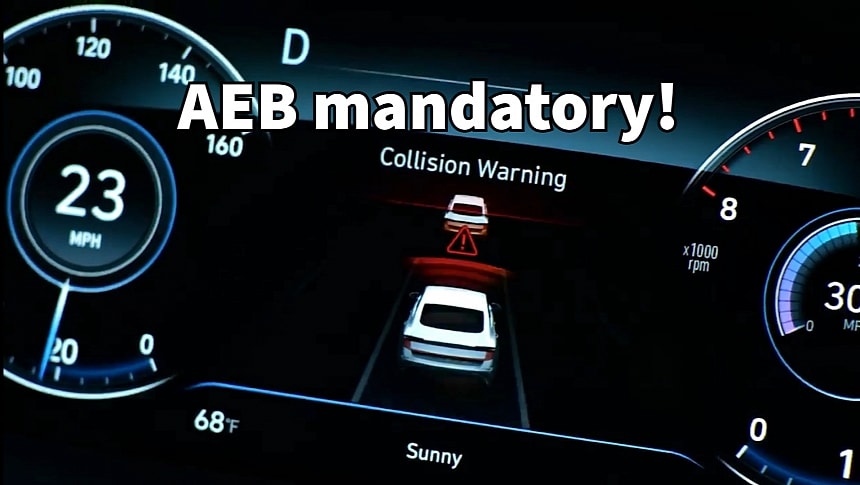 Automatic emergency braking tech will become mandatory in 2029