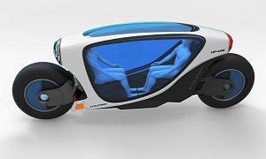 Autonomous Motorcycle Gets Imagined for Future Transportation