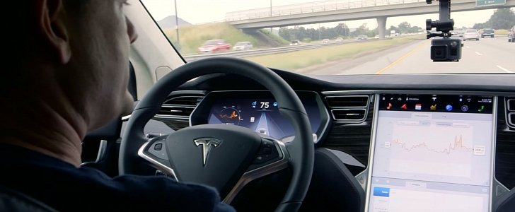 Tesla Model X on Autopilot