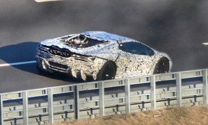 Aventador-Replacing 2023 Lamborghini V12 Supercar Flaunts High Voltage Stickers