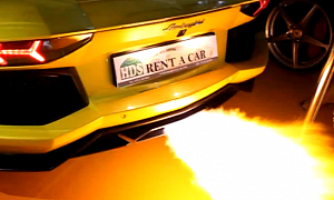 Aventador Shoots Mightiest Exhaust Flames Ever!