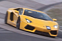 Aventador Takes on Nurburgring Karussell, Ferrari F12 Chickens Out
