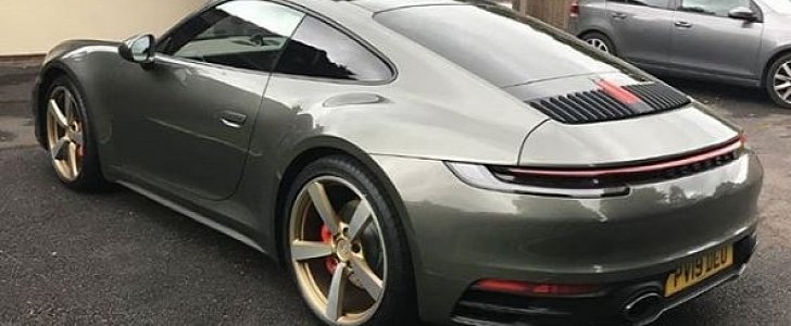 Aventurine Green 2020 Porsche 911 with Gold Wheels Shows Amazing Spec