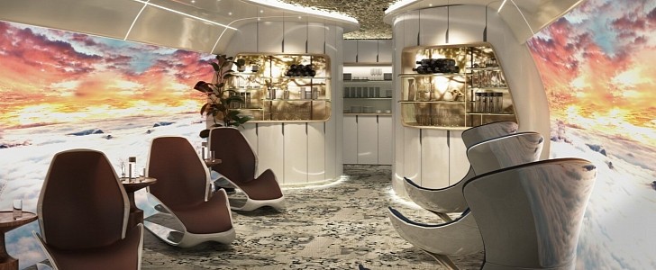Retreat is a luxury cabin concept for the BBJ MAX 8