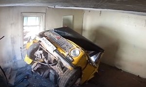 Awesome Automotive Content: How Do You Extract a Lada From a House?