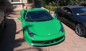 Awesome Green Ferrari 458 Italia in California