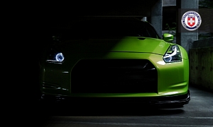 Awesome Green GT-R with Widebody Kit