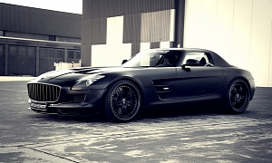Awesome Matte Black Supercharged SLS AMG by Kicherer