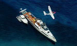Axis Support Vessel Has It All: Chopper, Jet Skis, Submersible, and Seaplanes