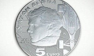 Ayrton Senna Commemorated With 5 Euro Silver Proof Coin