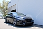 Azurite Black BMW F10 M5 Gets Lower and Wider at EAS