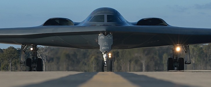 B-2 Spirit on the runway in Australia