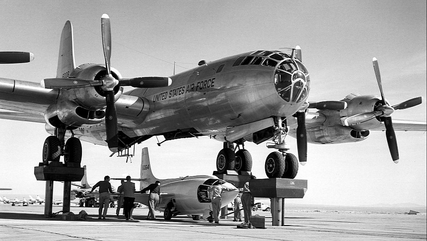 Boeing B-50 Accepting X-1 Test Plane 