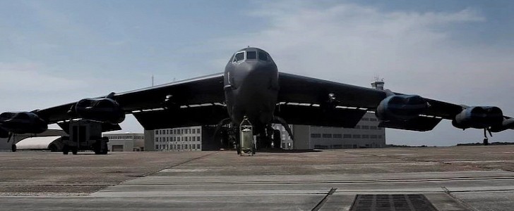 B-52 bomber at Eglin Air Force Base in Florida, 2016