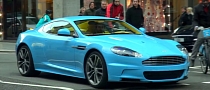 Baby Blue Arab Aston Martin DBS