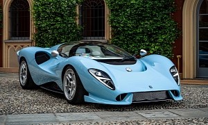 Baby Blue De Tomaso P72 Prototype Could Win the Crown in Beauty Pageants
