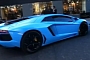 Baby Blue Lamborghini Aventador Shines in London