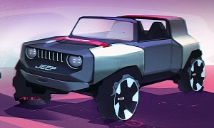 Baby Jeep Wrangler Looks Like a Tiny Off-Roader in Quick Rendering