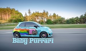 Baby Purrari Abarth Rendering Is Digitally Trolling Ferrari