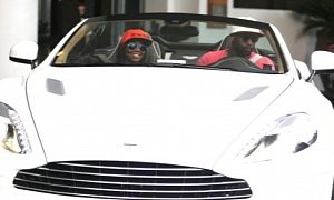 "Bad Boys II" Gabrielle Union Enjoys Fiance Dwayne's Aston Martin