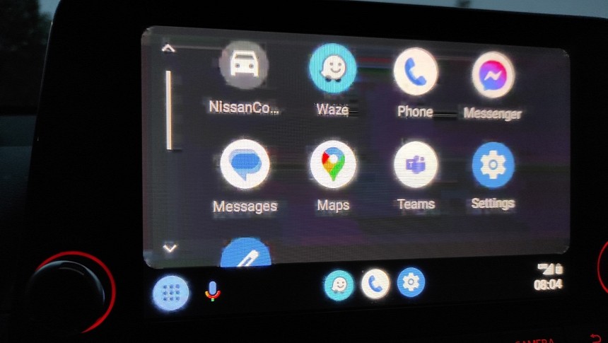 The poor video quality on Android Auto