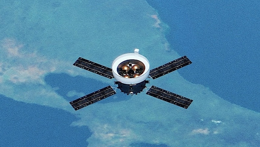 Rendering of Orion re-entry