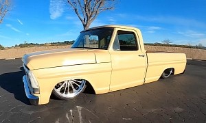 Bagged 1969 Ford F-100 “Sinister” One-Off Project Rides on 24s Like a Big Boy