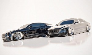 Bagged Maybach S-Class and Bentley Conti GT Do Enjoy the Digital VIP (Life) Style