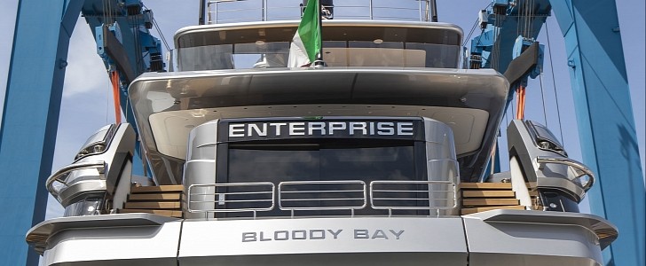 Baglietto's Enterprise, a 38 m (124 ft) custom yacht